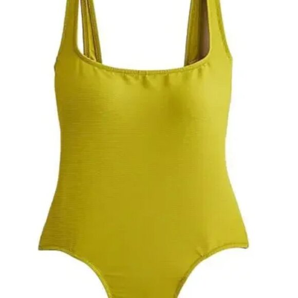 J. Crew Yellow One-Piece Swimsuit - Picture 1 of 5